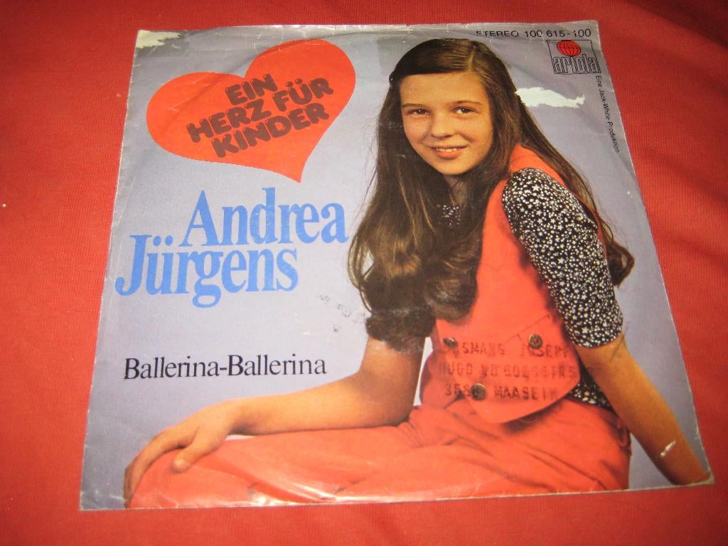 Andrea Jürgens: Ein Herz für Kinder, Ophalen of Verzenden, Zo goed als nieuw, Pop, Single