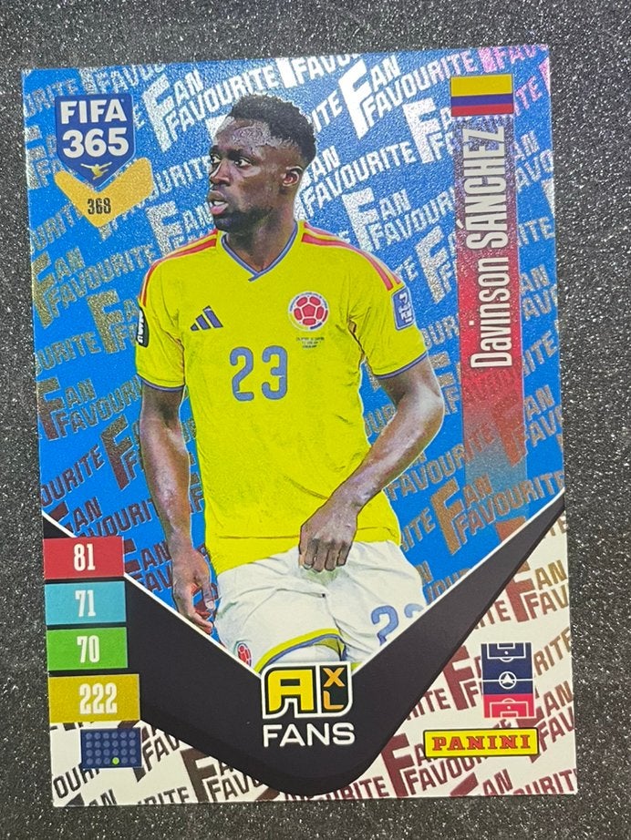Panini Fifa365 ‘27 BLUE PAR FANS’ FAVOURITE SÁNCHEZ COLOMBIA, Verzenden, Zo goed als nieuw, Plaatje