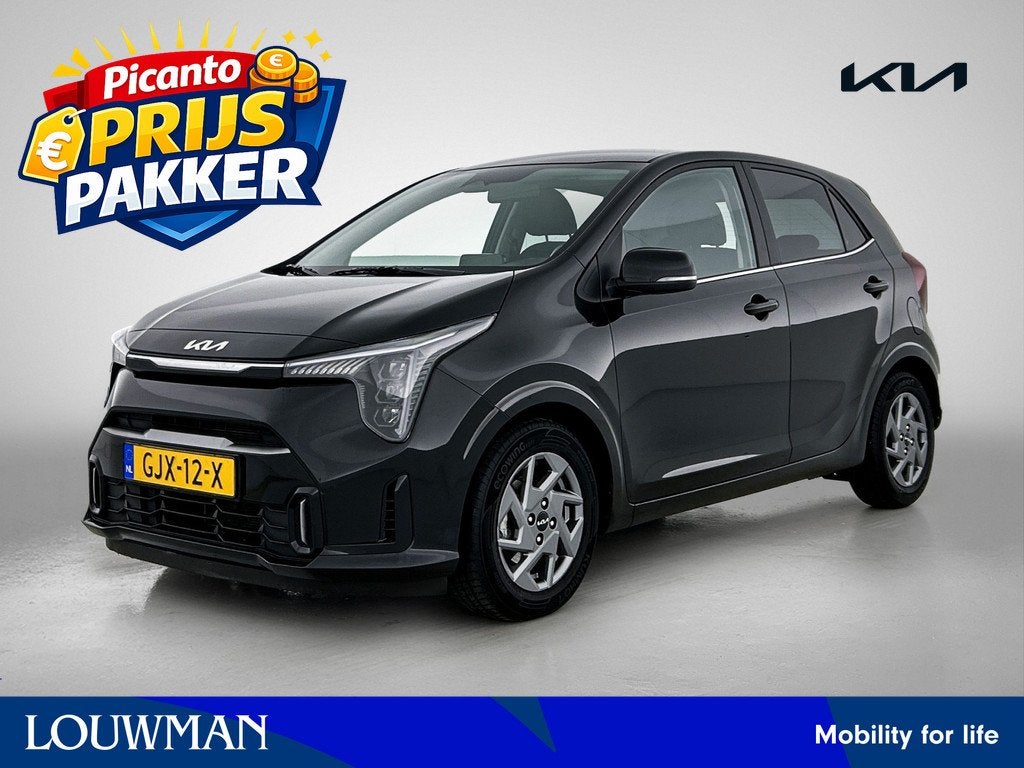 Kia Picanto 1.0 DPI DynamicPlusLine | NAP | BTW | Apple Carp, Voorwielaandrijving, 12 maanden, Stof, Zwart