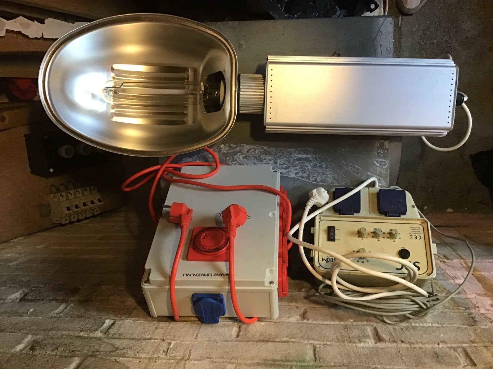 Complete kweekset: 4x 600W BAL lampen, schakelkast, SPC, Ophalen of Verzenden, Gebruikt