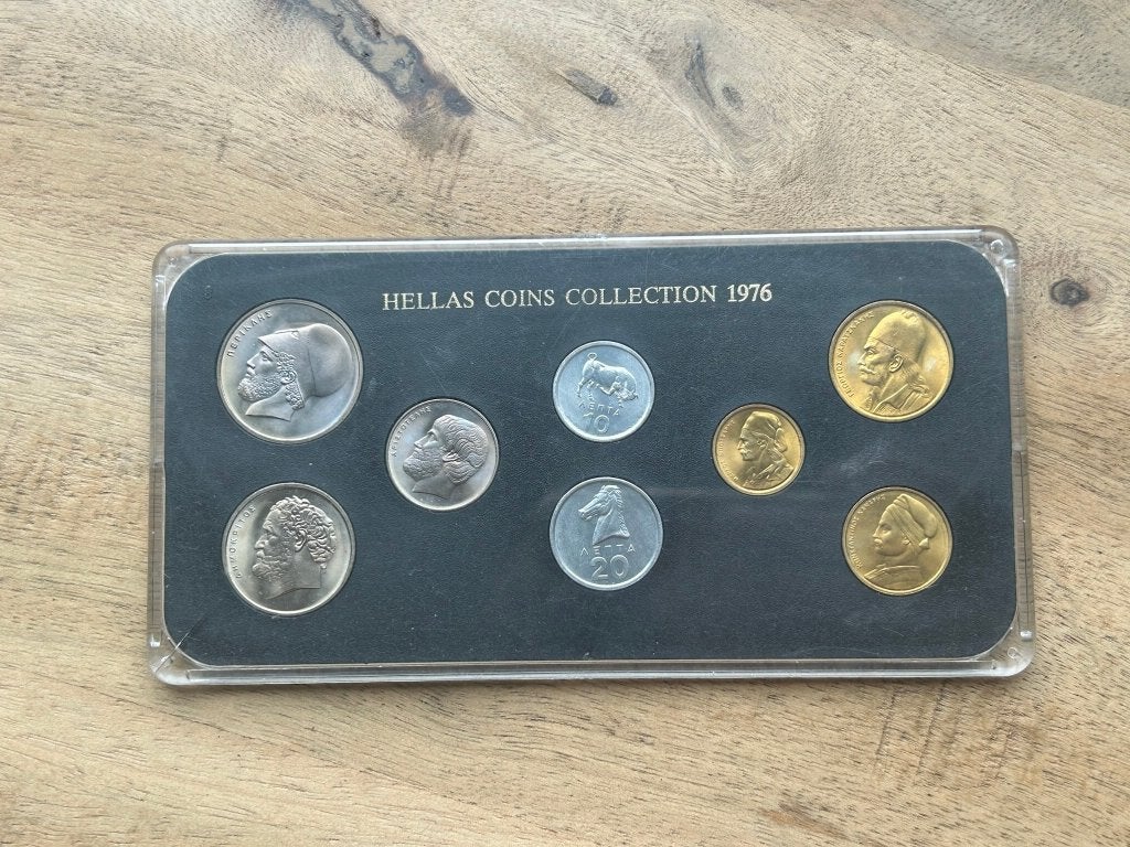 Hellas coin collection 1976, Postzegels en Munten, Ophalen of Verzenden, Noord-Amerika