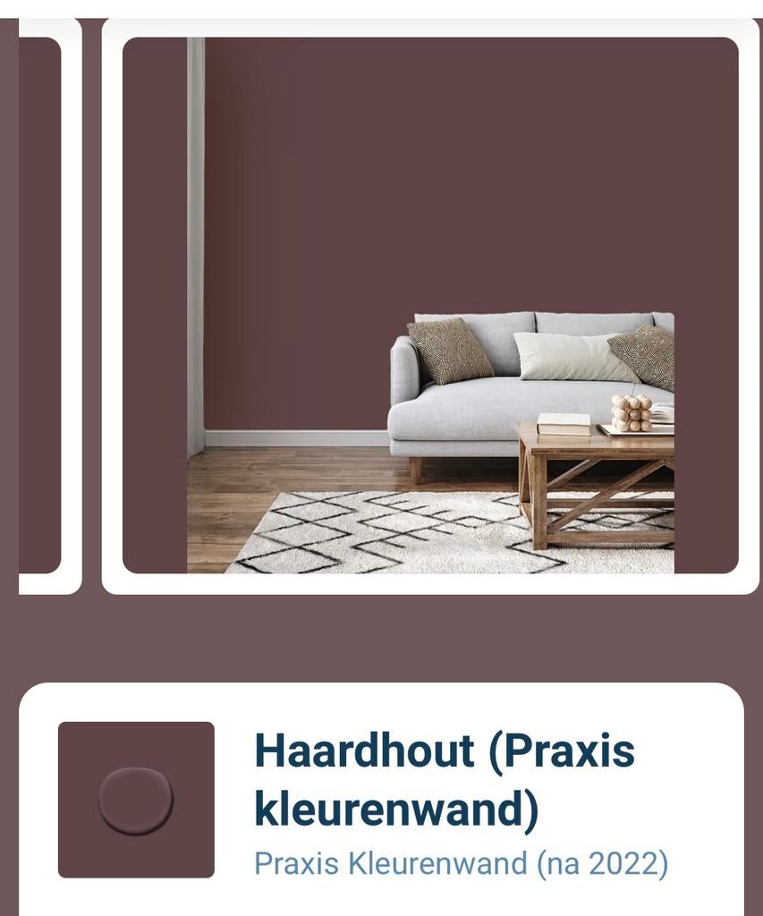 Perfection muurverf kleur: haardhout, Ophalen of Verzenden, Nieuw