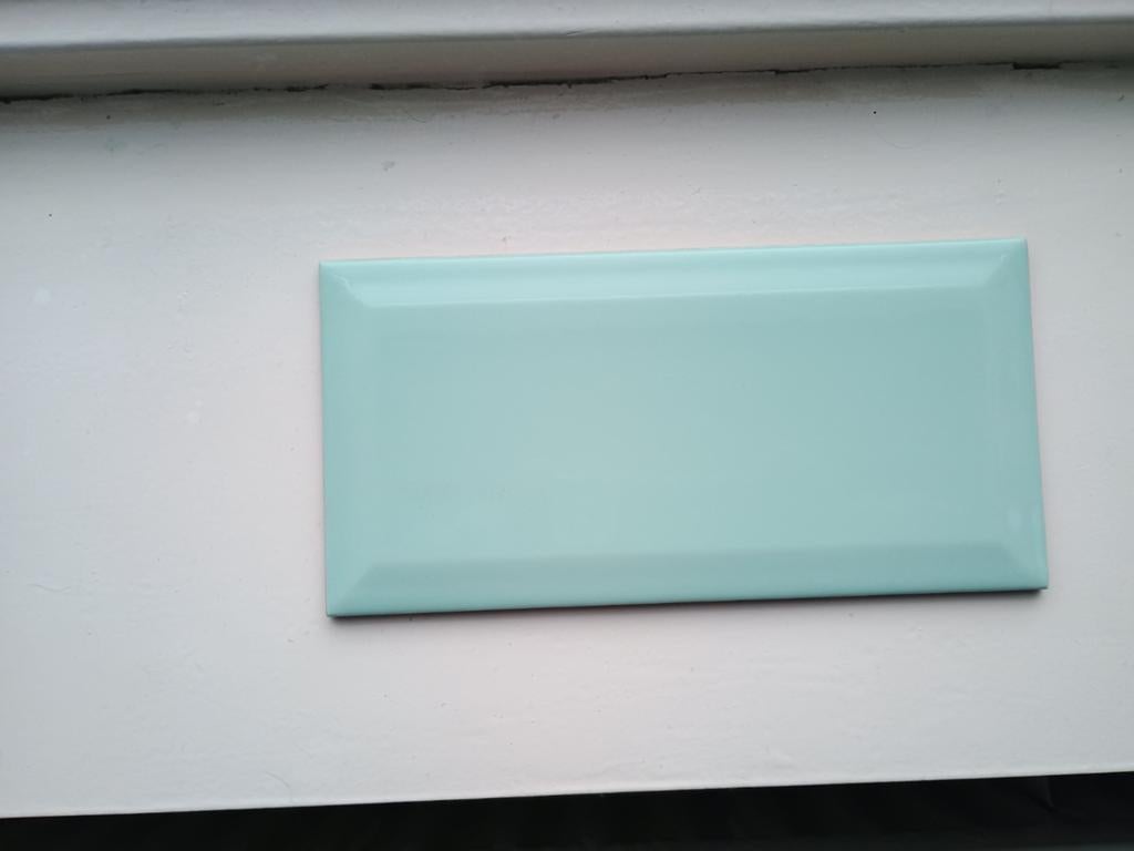 Metrotegel,totaal 3 m2 (mint)groen, 20x10 cm per tegel, Ophalen, Nieuw, Minder dan 20 cm, 20 tot 40 cm