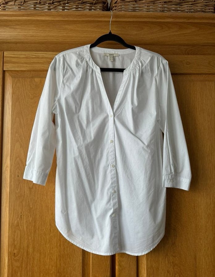 Dames blouse Esprit wit | maat M, Ophalen of Verzenden, Zo goed als nieuw, Maat 38/40 (M), Wit