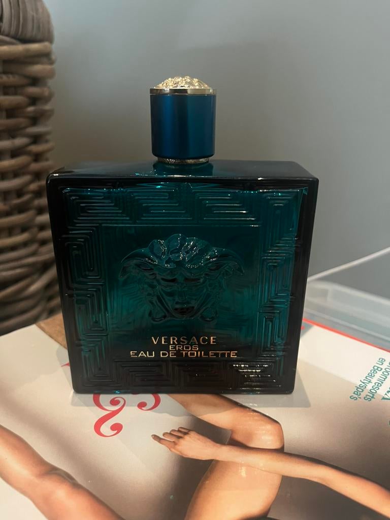 Versace Eros 200ml lege verzamel fles!, Ophalen of Verzenden, Zo goed als nieuw, Parfumfles