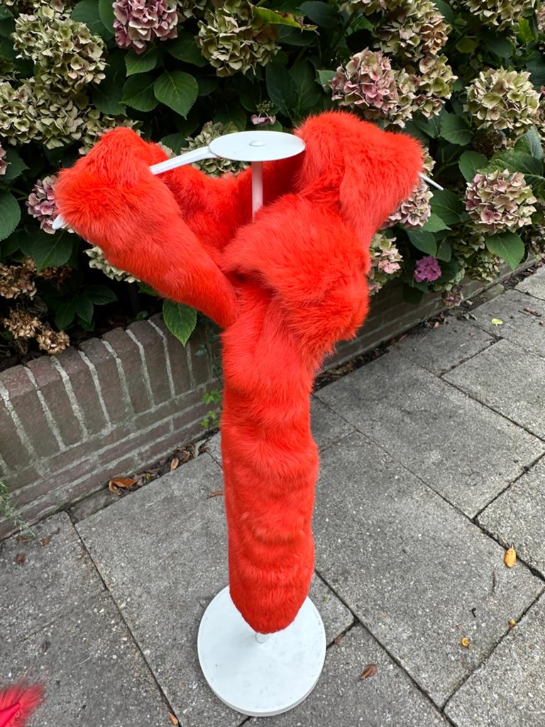 Stuk bont aparte kleur, Kleding | Dames, Jassen | Winter, Ophalen of Verzenden, Zo goed als nieuw