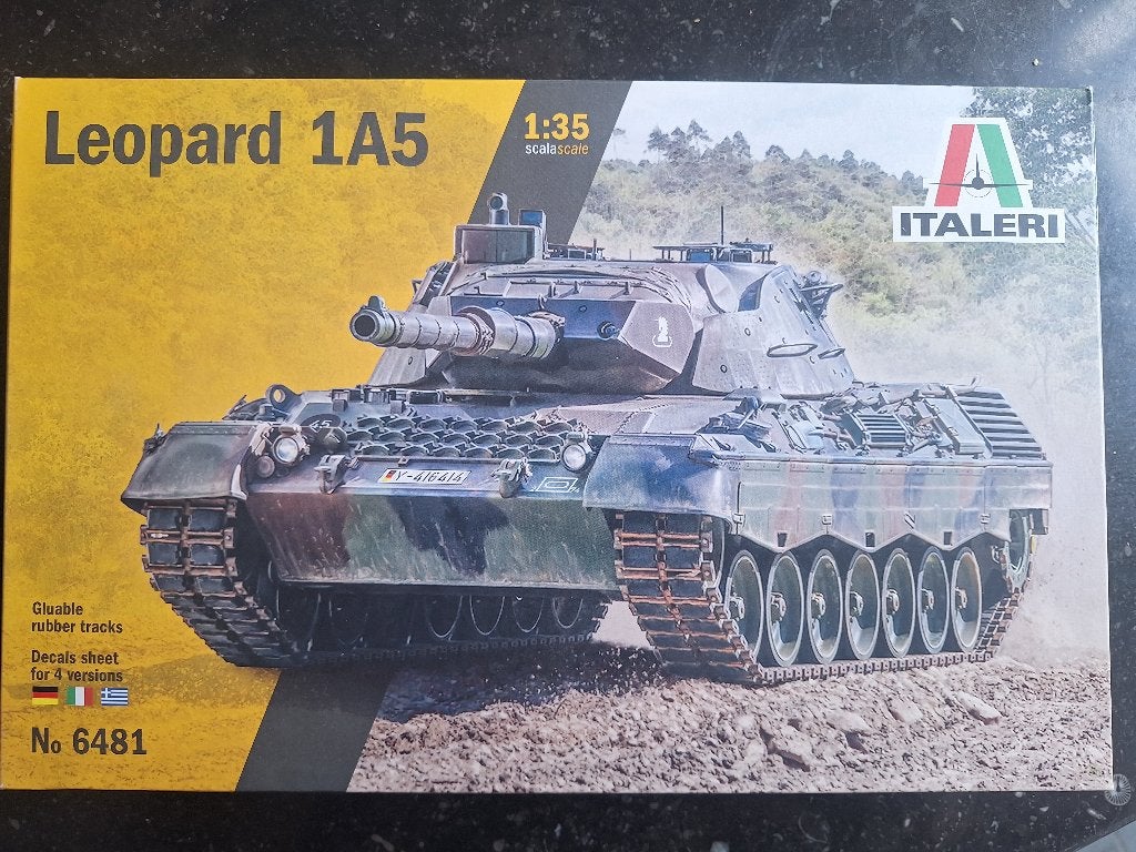 Leopard 1A5 - Italeri 1/35, Tank, Italeri, Verzenden, 1:32 tot 1:50