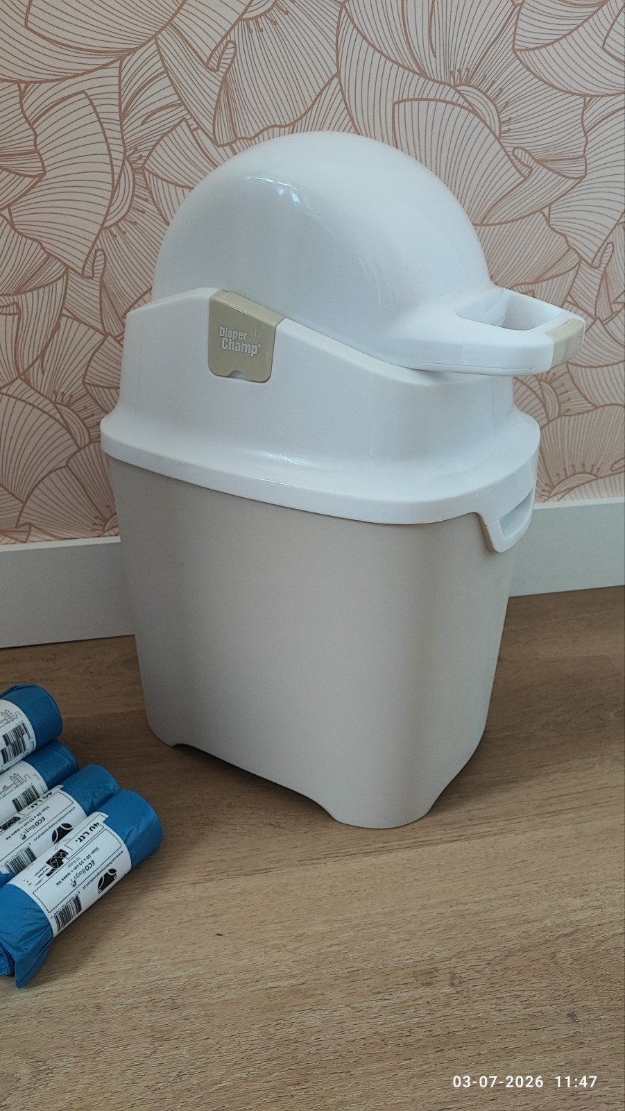 Diaper champ, beige, Ophalen, Zo goed als nieuw, Luieremmer