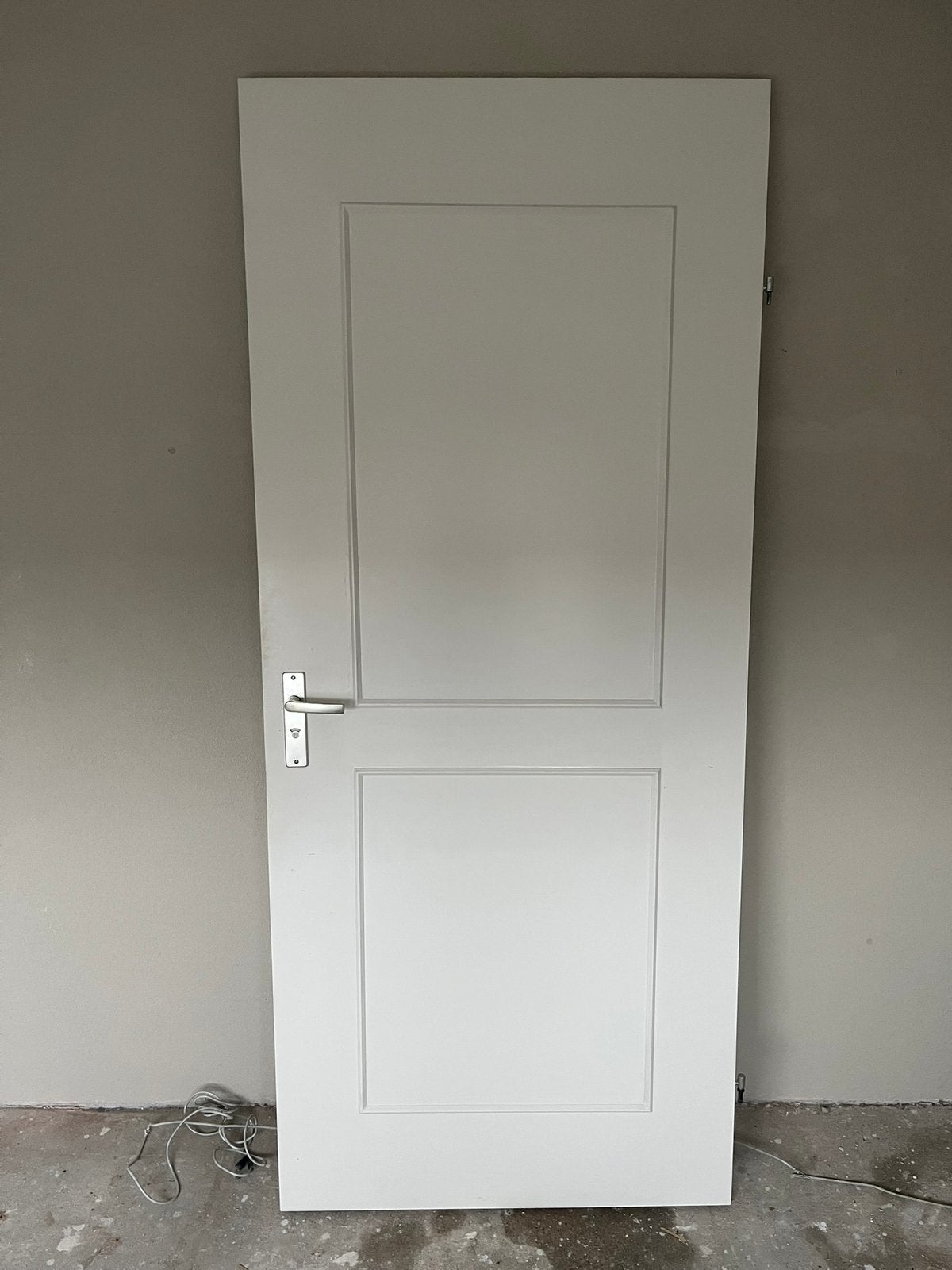 7 Witte opdekdeuren, Ophalen, Glas, Binnendeur, 200 tot 215 cm