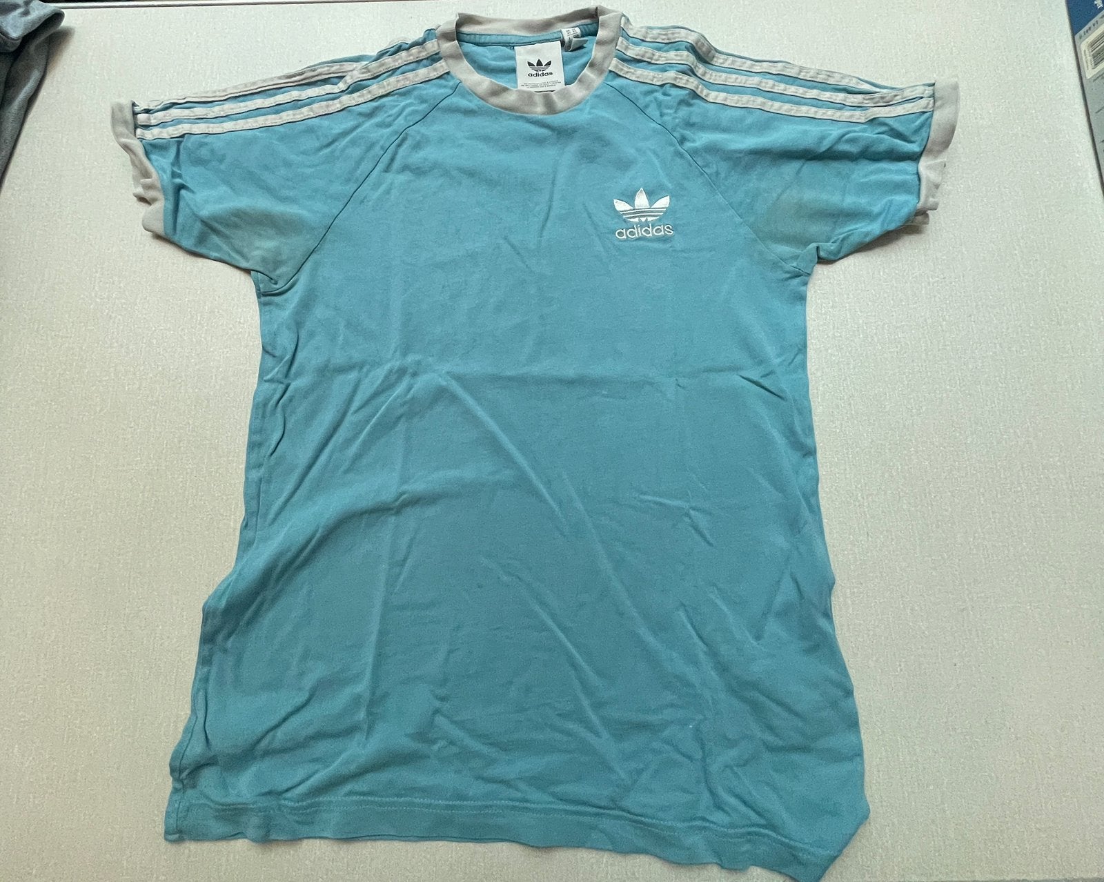 Adidas shirt, Ophalen of Verzenden, Gedragen, Maat 46 (S) of kleiner, Blauw