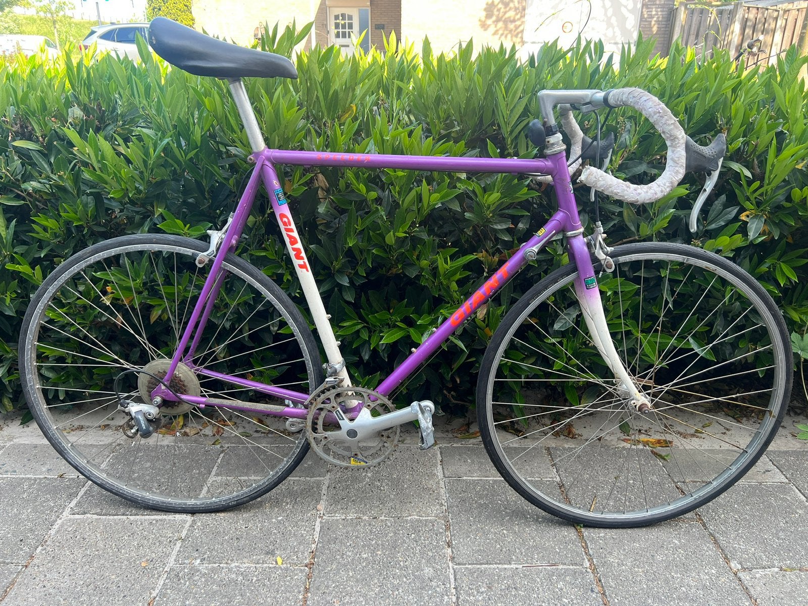 Giant racefiets, vintage, project, Ophalen, 28 inch, Gebruikt, Velgrem