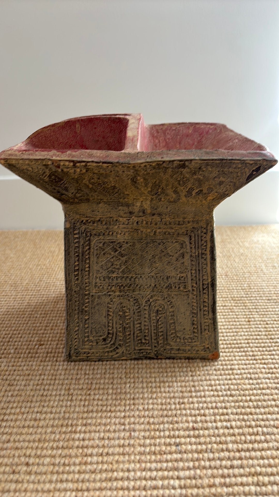 Decoratieve Thaise schaal/houder - 22 cm hoog, Ophalen of Verzenden