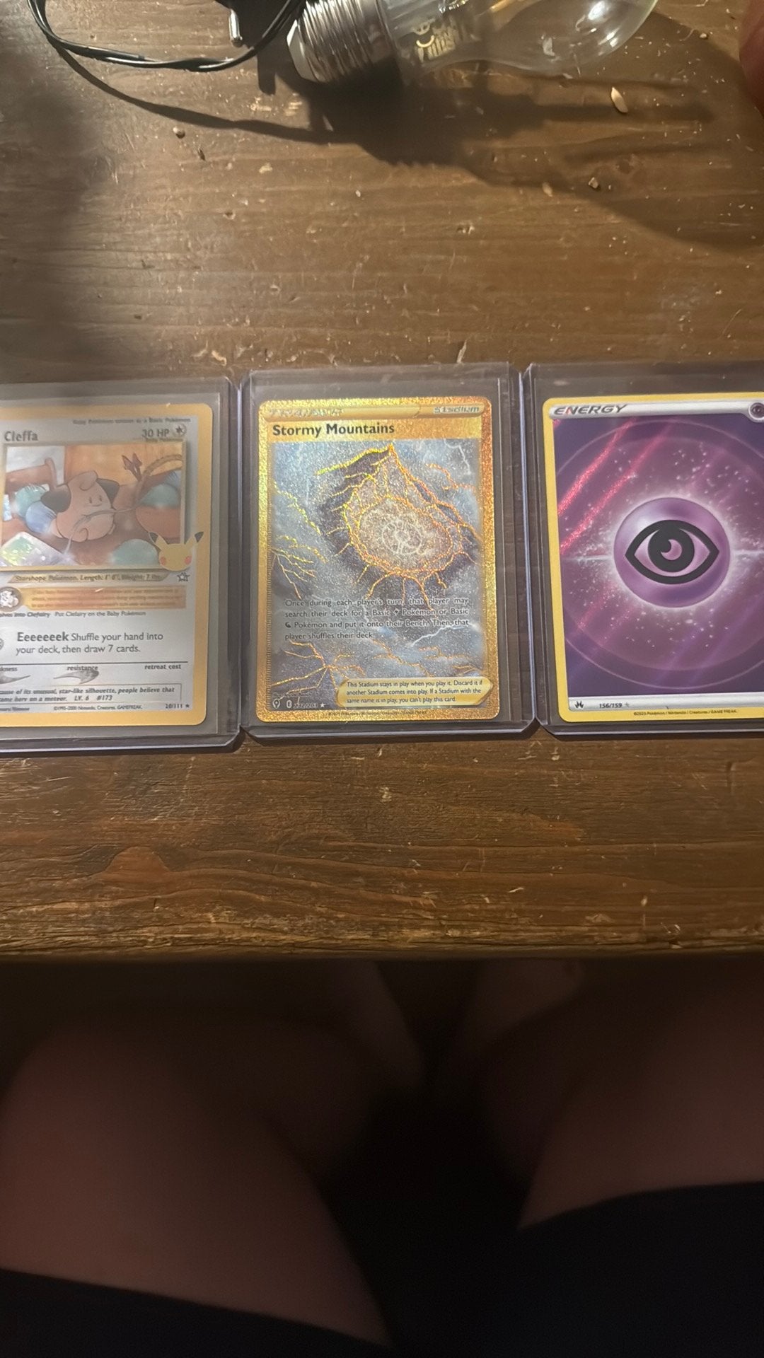 Pokemon kaarten cleffa Stormy Mountains en een Energy kaart, Ophalen, Nieuw, Meerdere kaarten