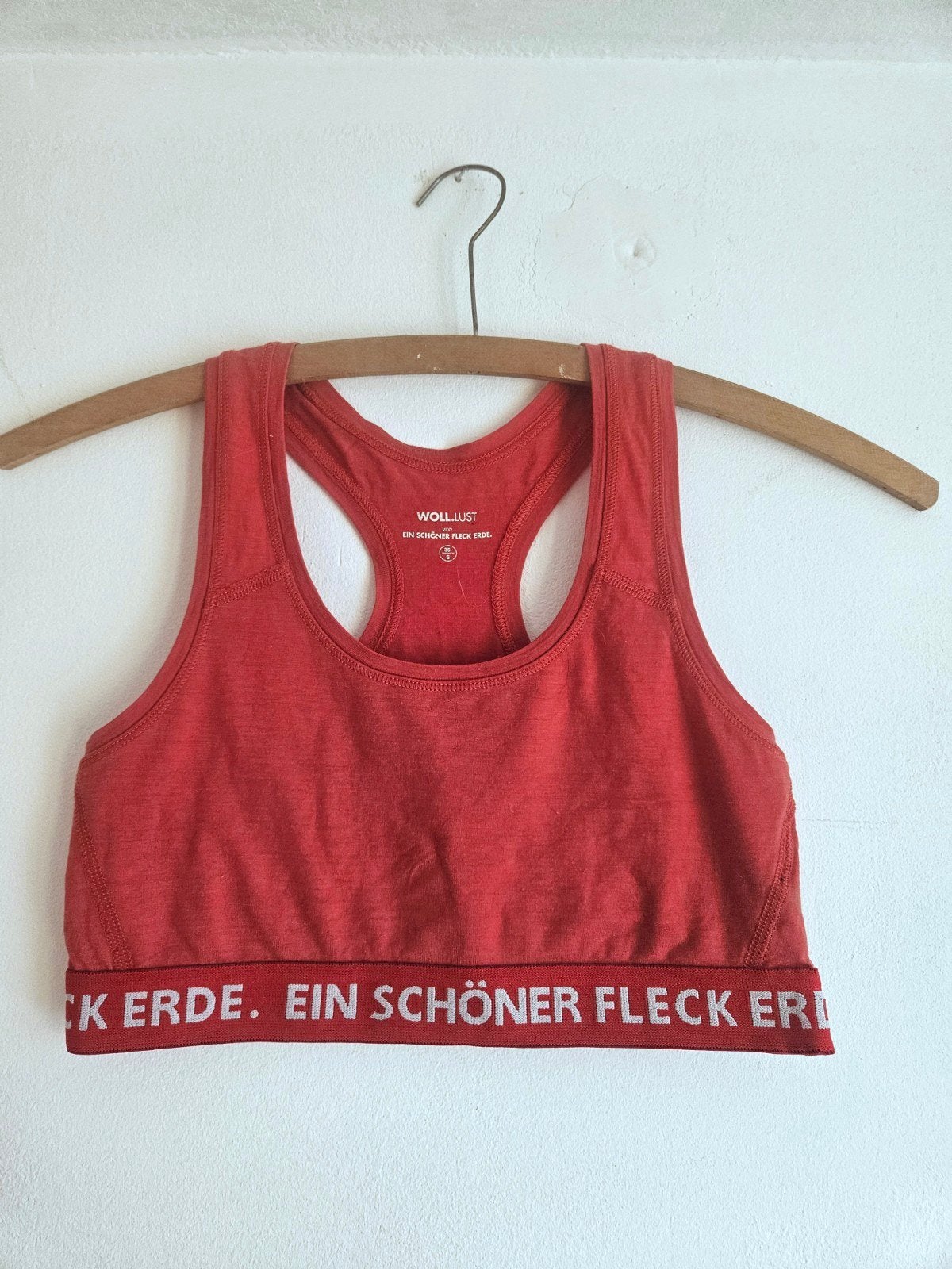 Merino sportbh s 36 rood, Kleding | Dames, Ophalen of Verzenden, Maat 36 (S), Rood, Fitness of Aerobics