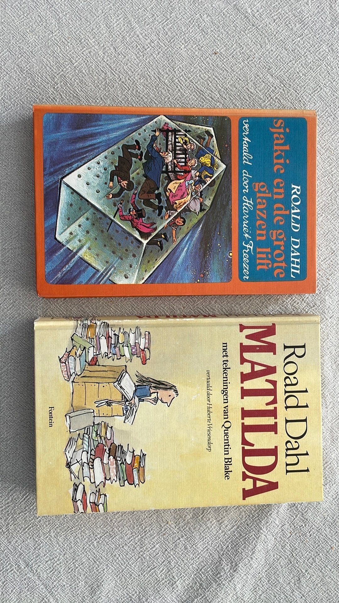 Roald Dahl - Matilda en Sjakie en de grote glazen lift, Ophalen of Verzenden, Zo goed als nieuw
