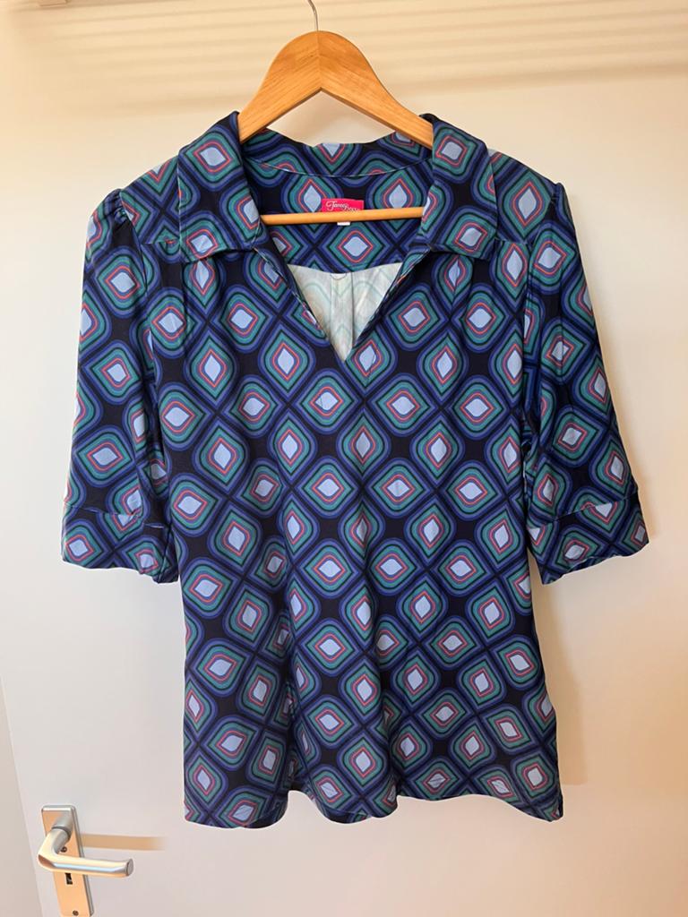 Tante Betsy blauwe top (XXL), Kleding | Dames, Tante Betsy, Blauw, Maat 46/48 (XL) of groter, Ophalen of Verzenden