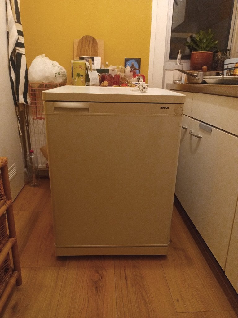 Retro Bosch tafelmodel koelkast, Ophalen, Gebruikt, Minder dan 85 cm, 100 tot 150 liter