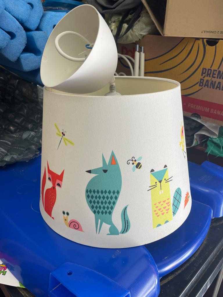 Kinderlampenkap met dierenprint IKEA, Ophalen, Gebruikt, Lamp