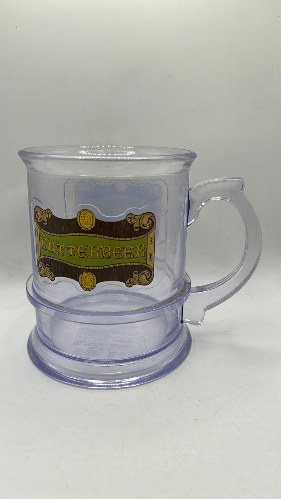 Harry Potter doorzichtig plastic Butterbeer pint., Verzamelen, Harry Potter, Ophalen of Verzenden, Gebruikt, Gebruiksvoorwerp