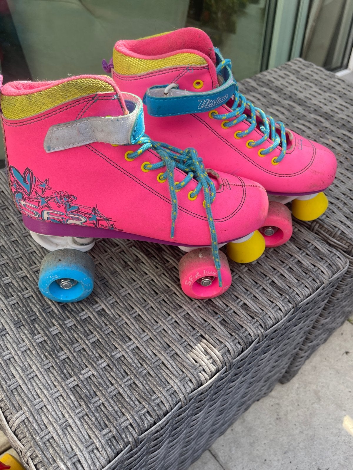 Roze Vision rolschaatsen maat 38, Ophalen of Verzenden, Gebruikt, Kinderen