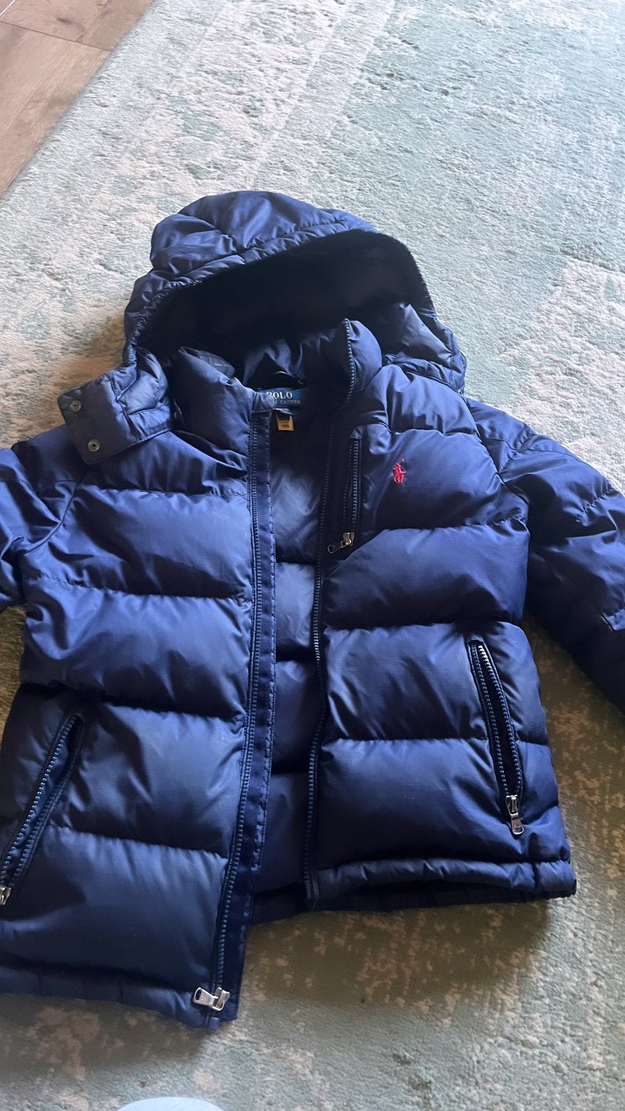 Ralph Lauren polo jas, maat 12 jaar, Ophalen of Verzenden, Zo goed als nieuw, Maat 34 (XS) of kleiner, Blauw