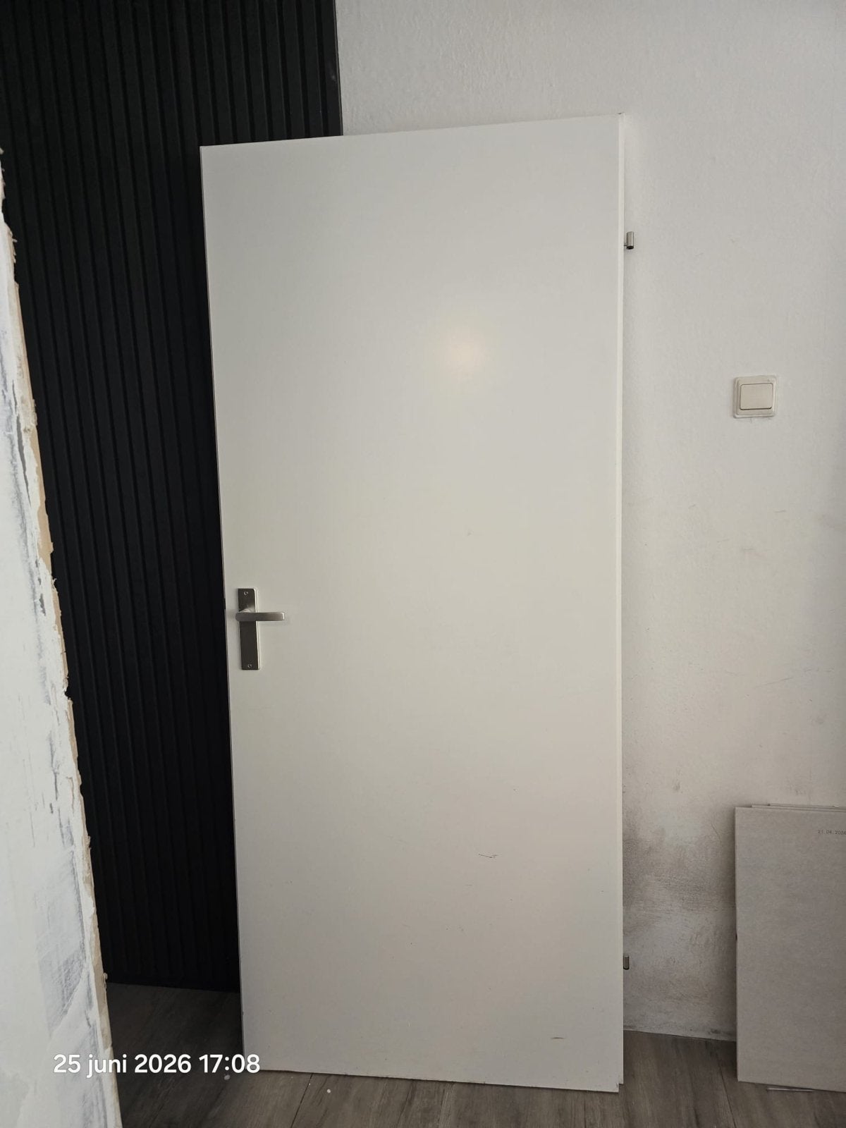 2x Opdekdeur, Ophalen, 80 tot 100 cm, Binnendeur, Zo goed als nieuw
