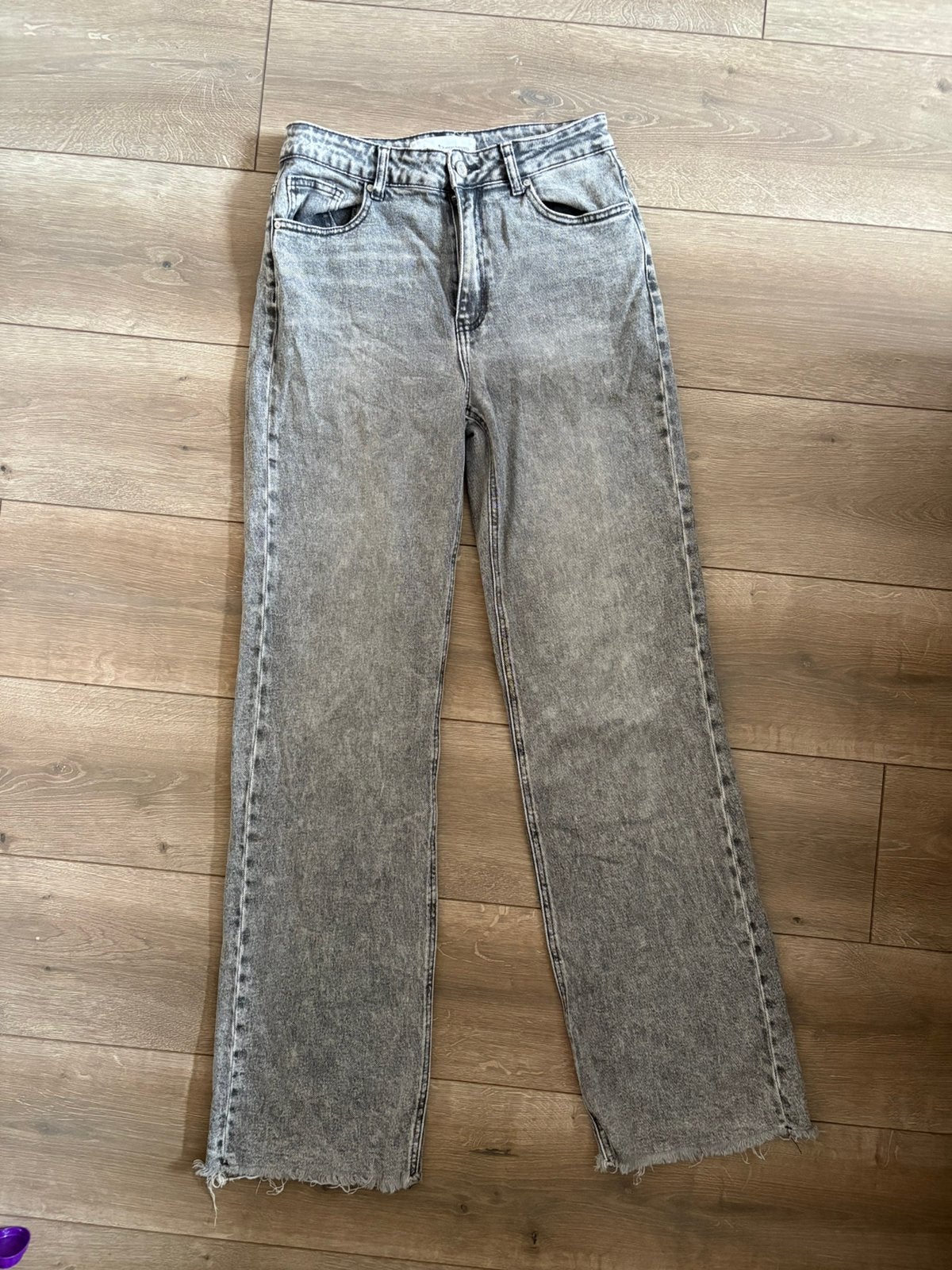 Queen Hearts - jeans - grijs/zwart - maat M/38, Maat 38/40 (M), Ophalen of Verzenden, Zo goed als nieuw, Grijs