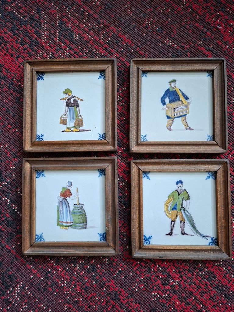 Tegel Makkum Antiek, Antiek en Kunst, Antiek | Wandborden en Tegels, Ophalen of Verzenden