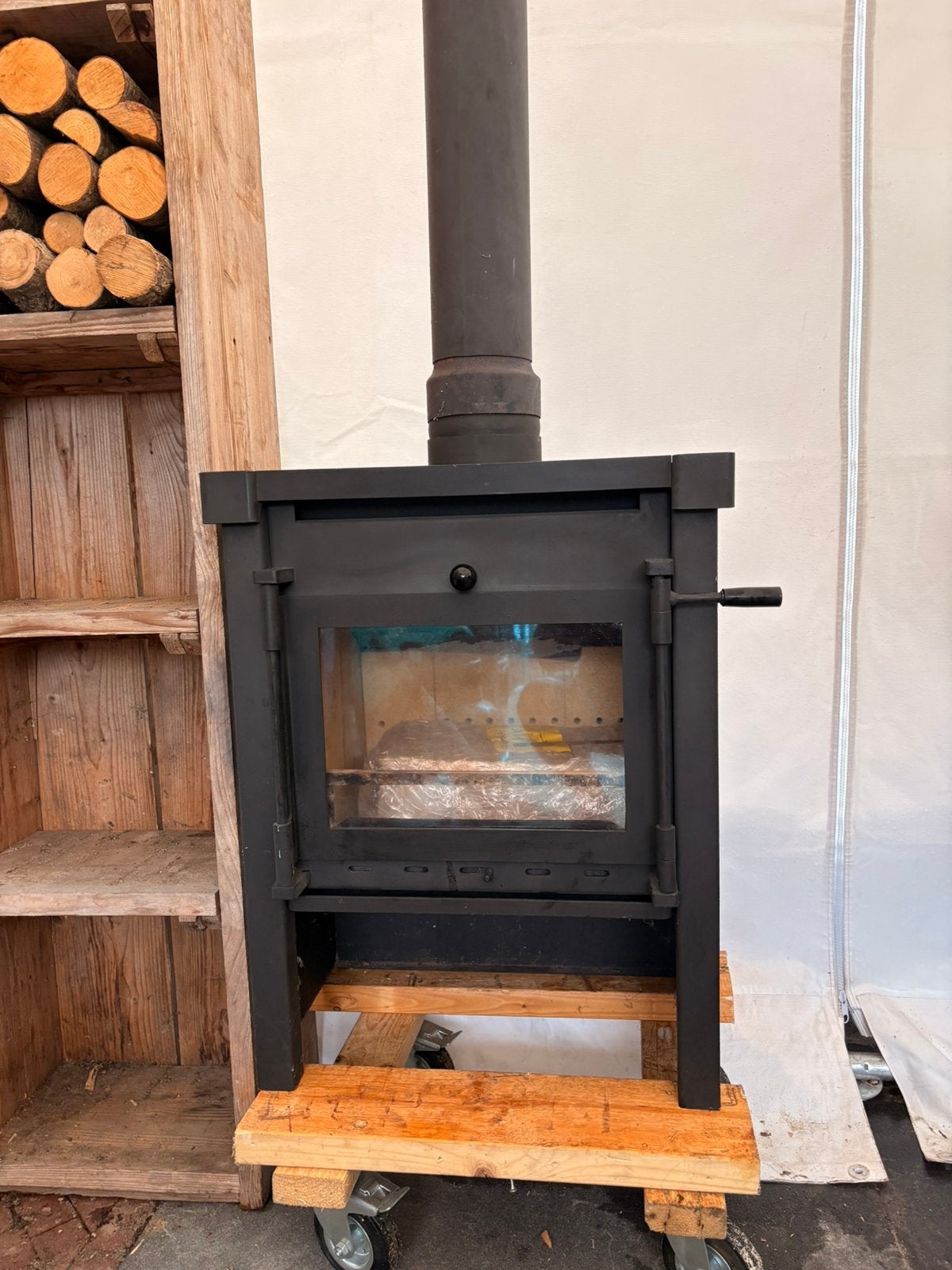 Beaufort classic 8kw, Ophalen, Gebruikt, Houtkachel, Vrijstaand