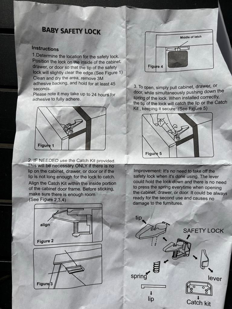 Baby Veiligheidssloten voor Kasten en Laden (10 stuks), Ophalen of Verzenden, Nieuw
