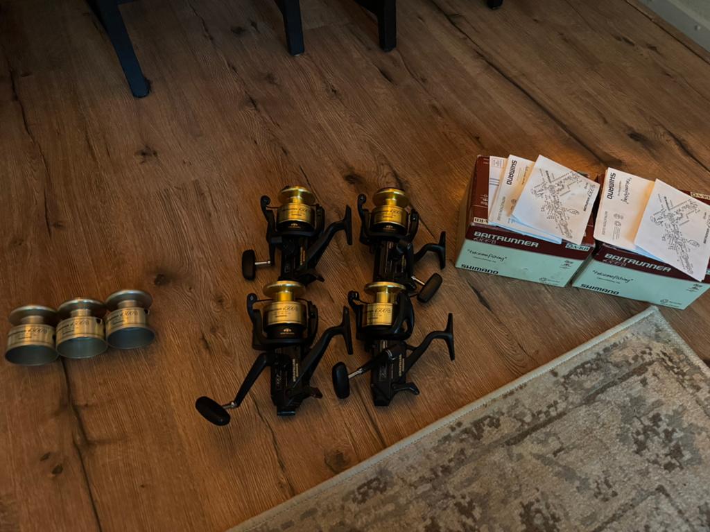 Shimano USA Baitrunner gouden spoelen, Ophalen, Zo goed als nieuw, Molen