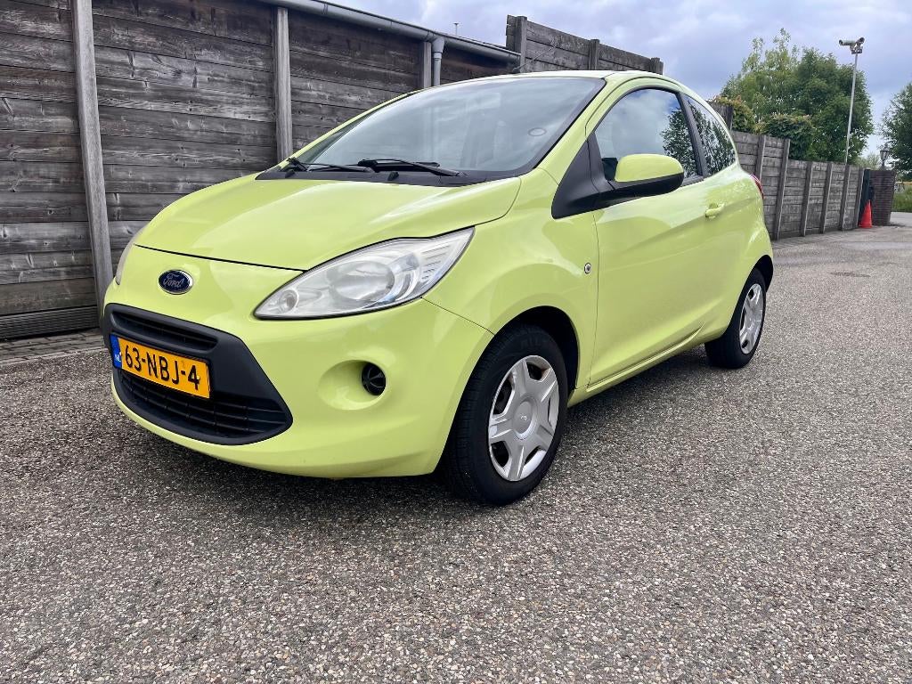 Ford Ka 1.2 Cool & Sound "114.553" km Airco !! Lime Groen !!, Auto's, Ford, Bedrijf, Te koop, Ka, ABS, Airbags, Airconditioning