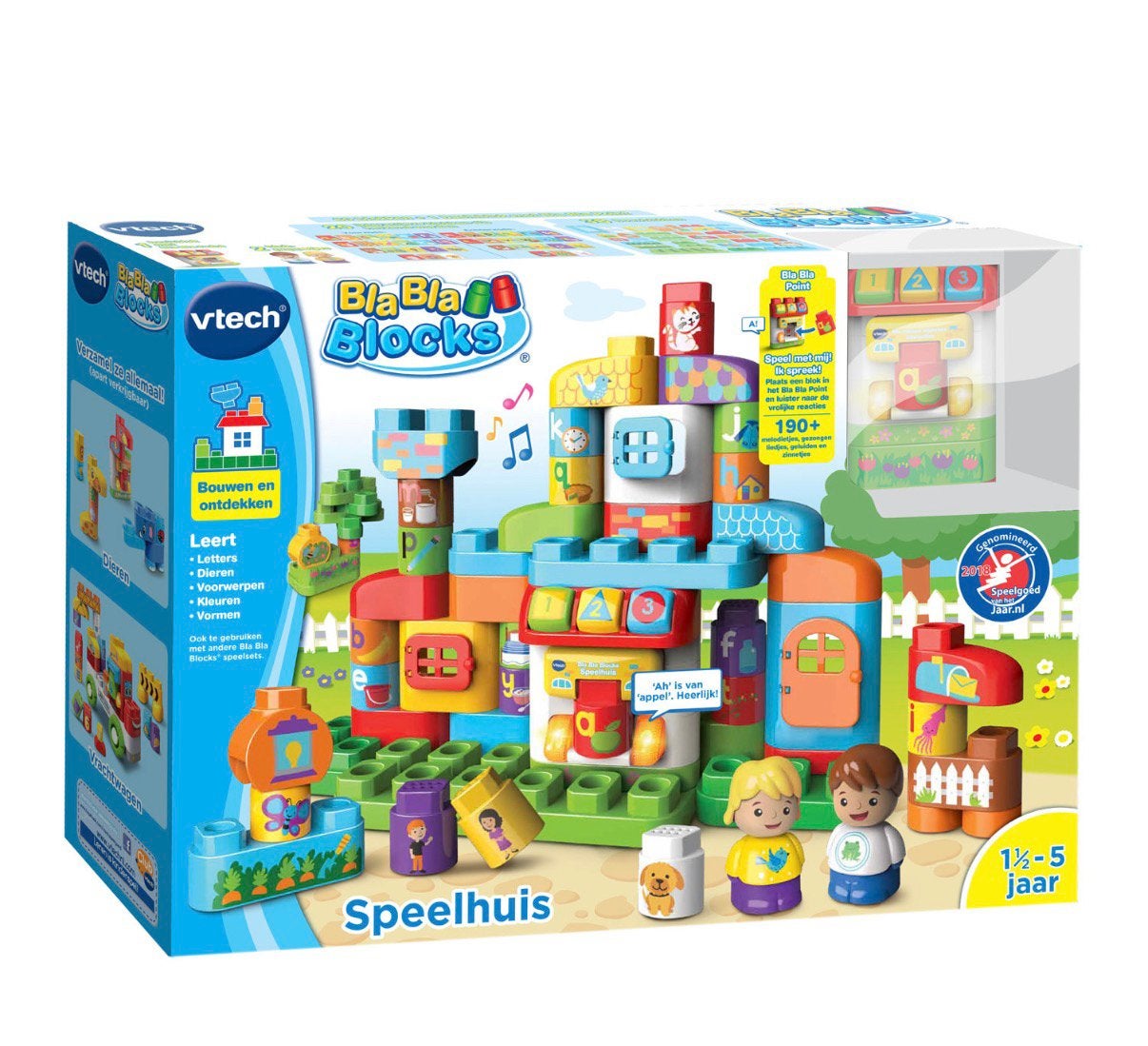 VTech BlaBla Blocks Speelhuis - Interactief Bouwplezier, Ophalen of Verzenden, Zo goed als nieuw, Overige merken