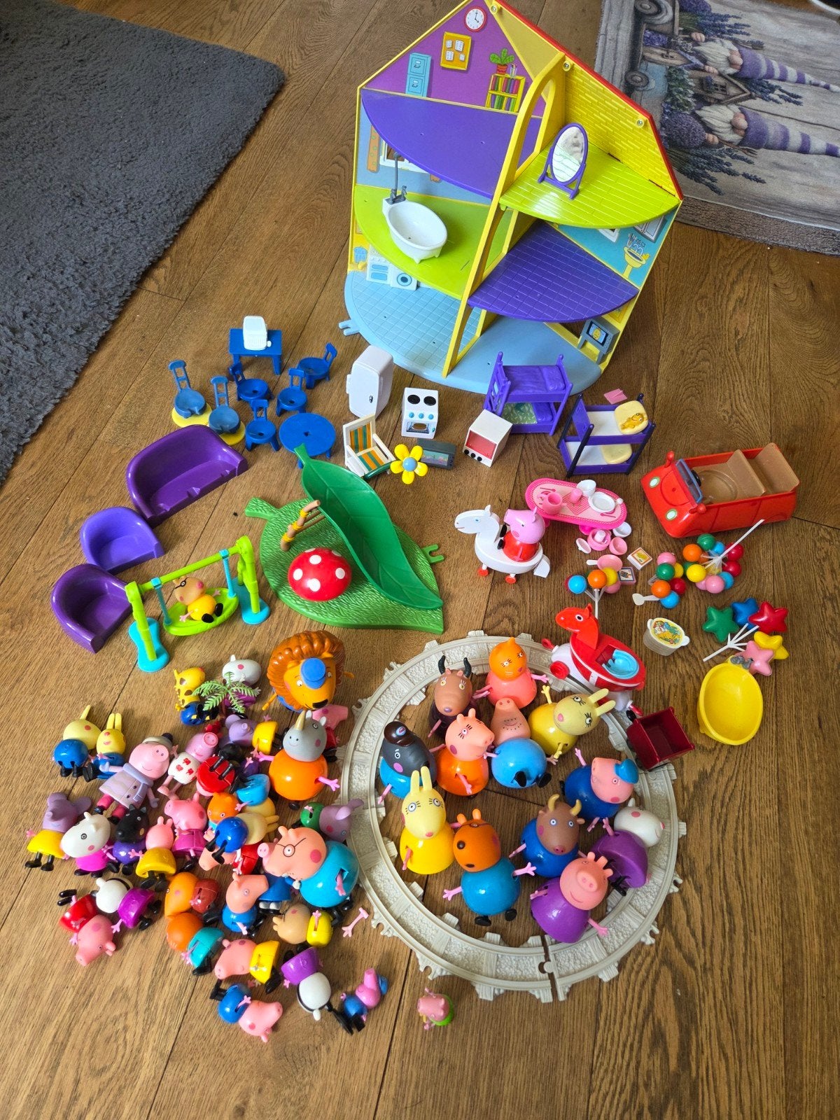 Grote Peppa Pig verzameling: huis, figuren en accessoires, Kinderen en Baby's, Ophalen of Verzenden, Gebruikt