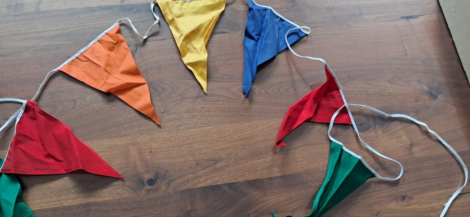Feest vlaggen lijn van stof, Ophalen of Verzenden, Nieuw