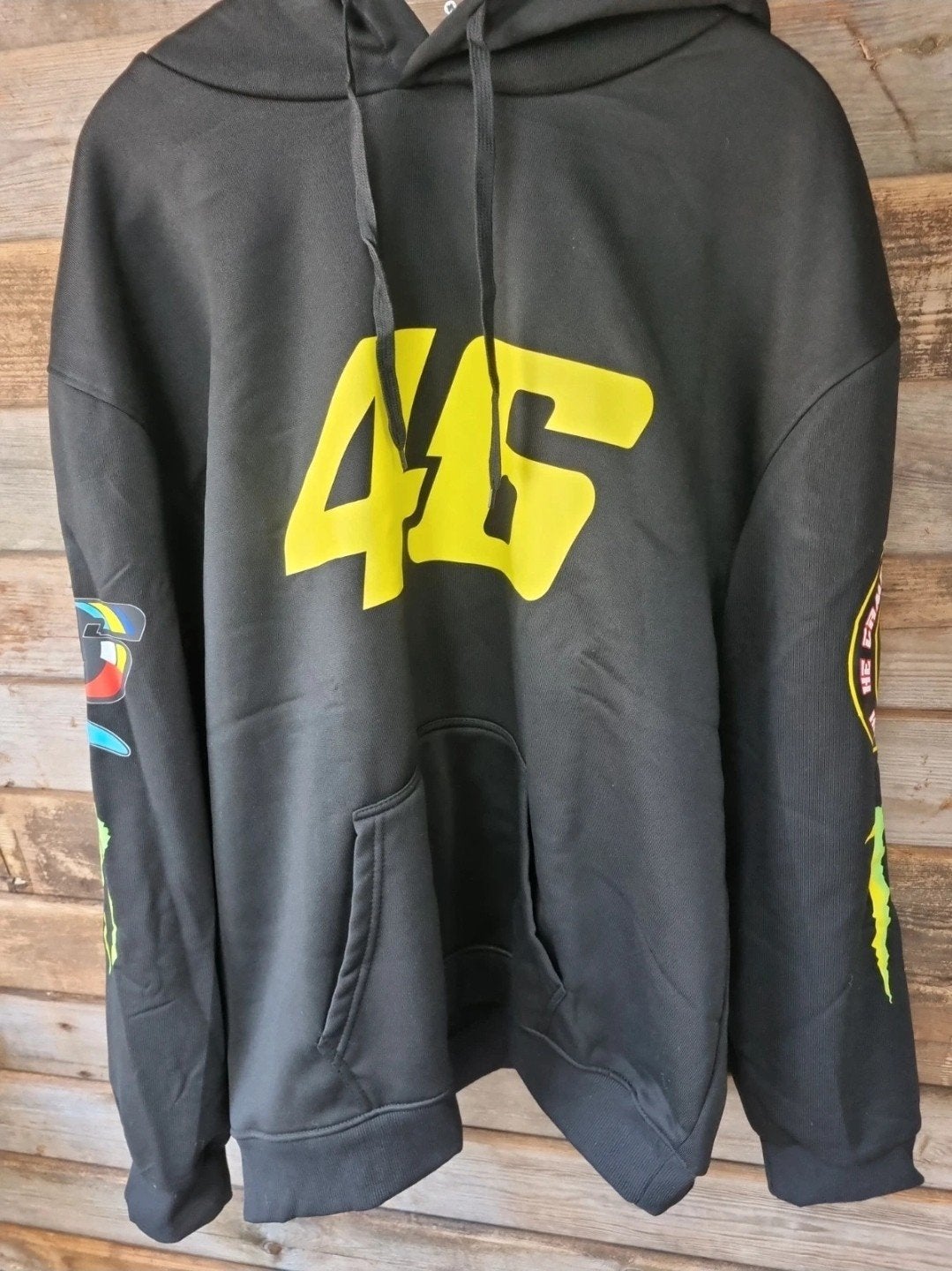 Valentino Rossi VR46 Hoodie - Nieuw - Maat XXL (valt als XL), Valentino Rossi VR46, Zwart, Ophalen of Verzenden, Maat 56/58 (XL)