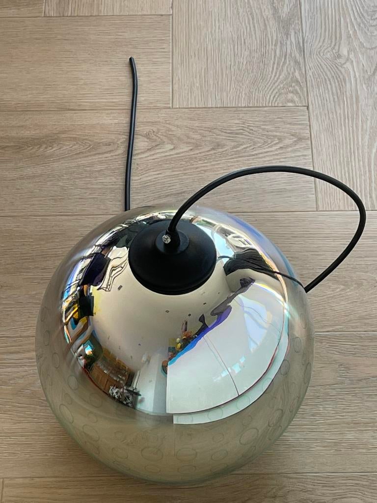 Glazen bollamp, Ophalen, Zo goed als nieuw