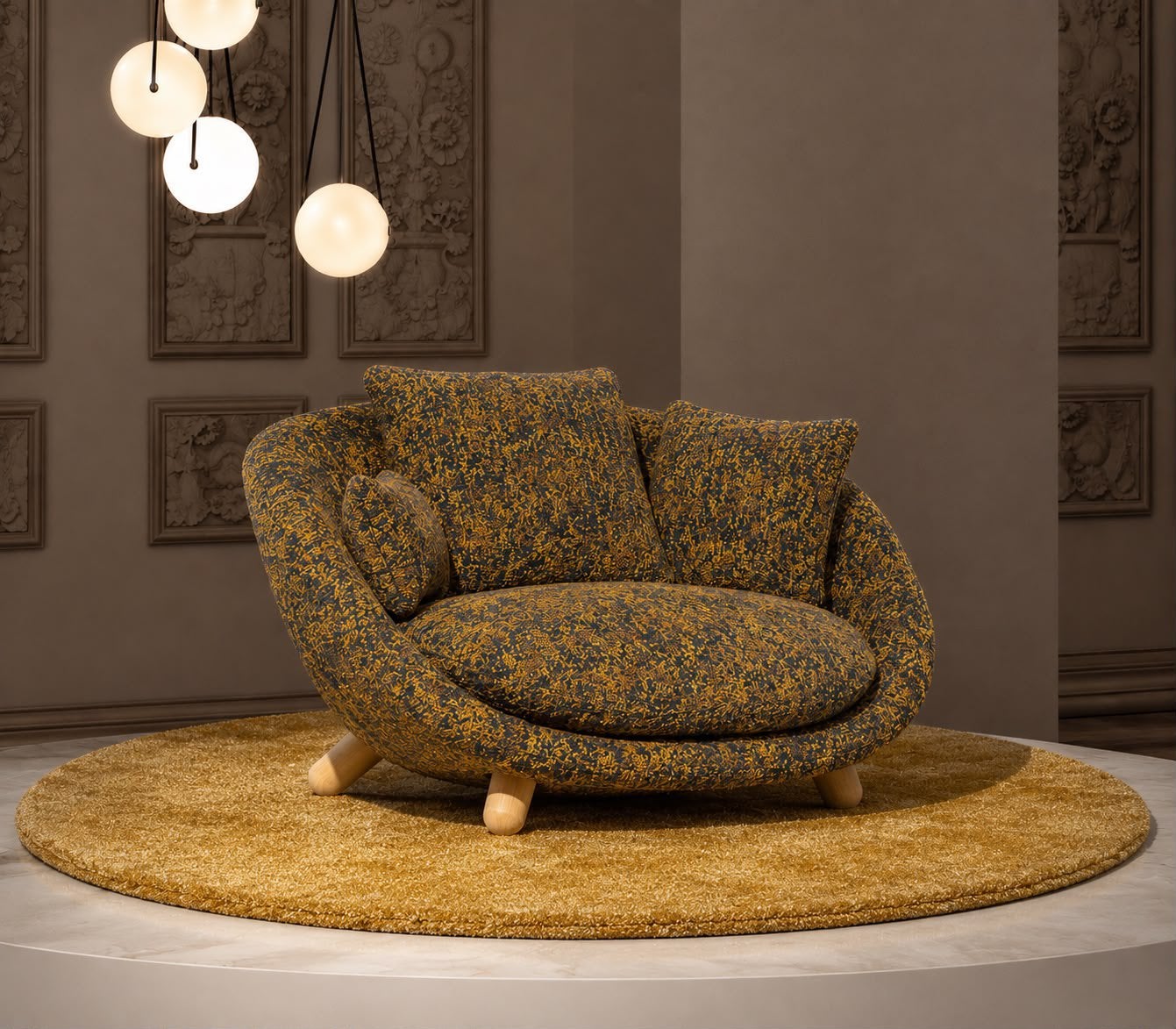 Moooi love sofa fabric Extinct animals NIEUW €6360,-, Ophalen, Zo goed als nieuw