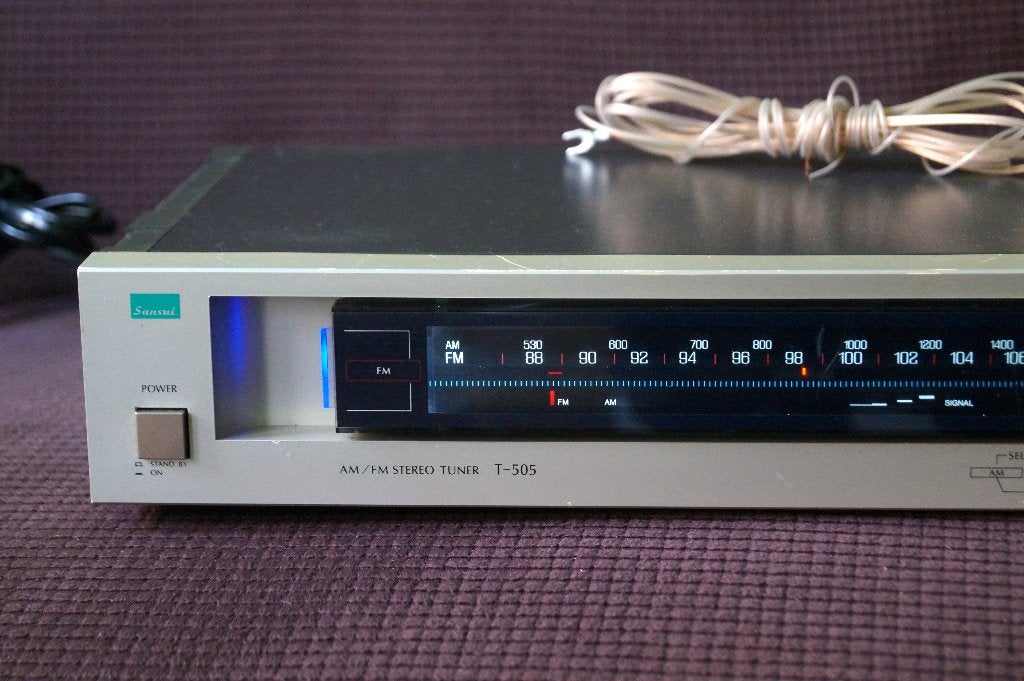 Sansui T-505 Tuner met garantie, Ophalen of Verzenden, Gebruikt, Analoog