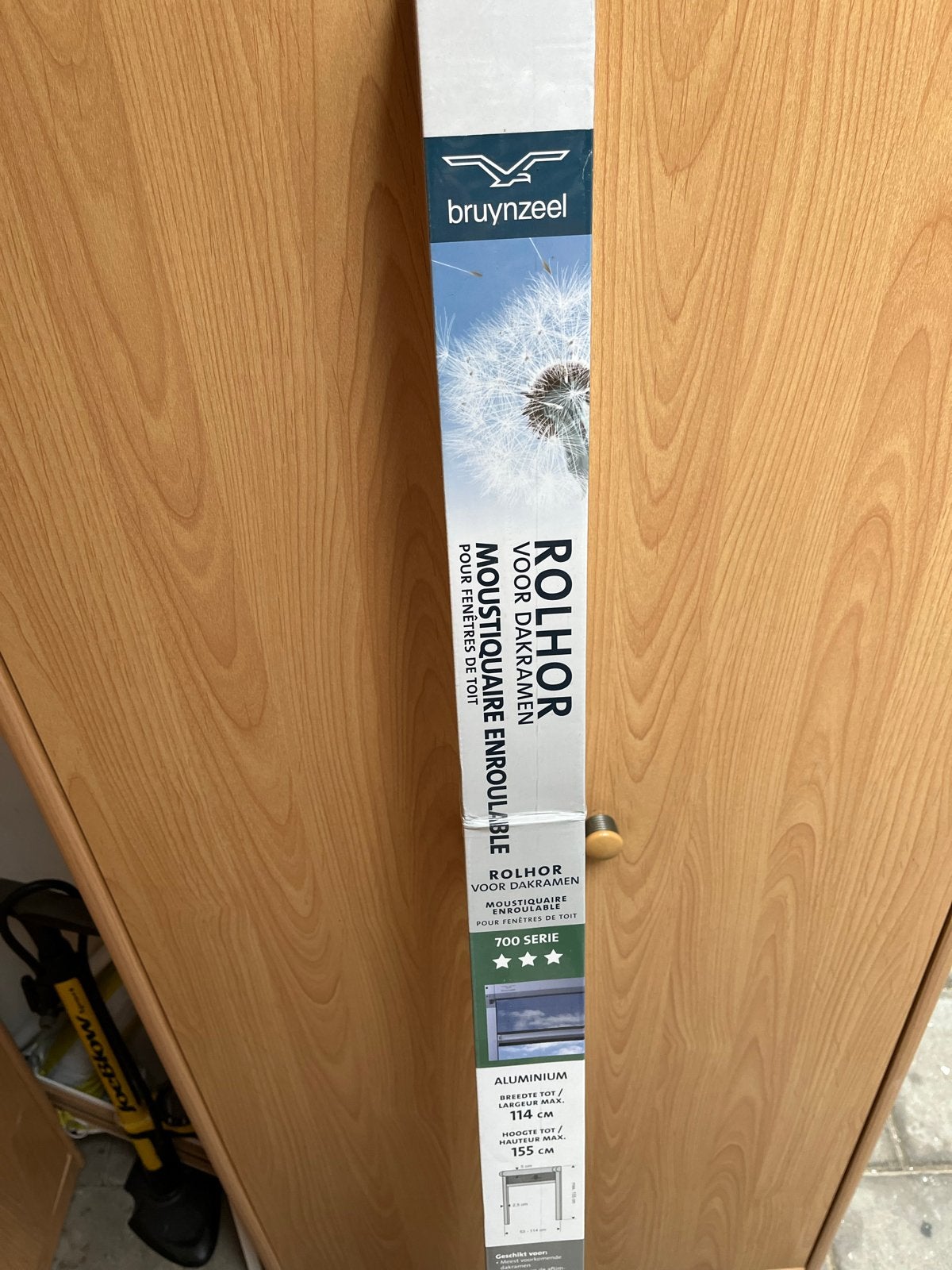 Bruynzeel Rolhor voor dakramen - Aluminium, 114x155 cm, Doe-het-zelf en Verbouw, 215 cm of meer, Hordeur, Nieuw, Metaal