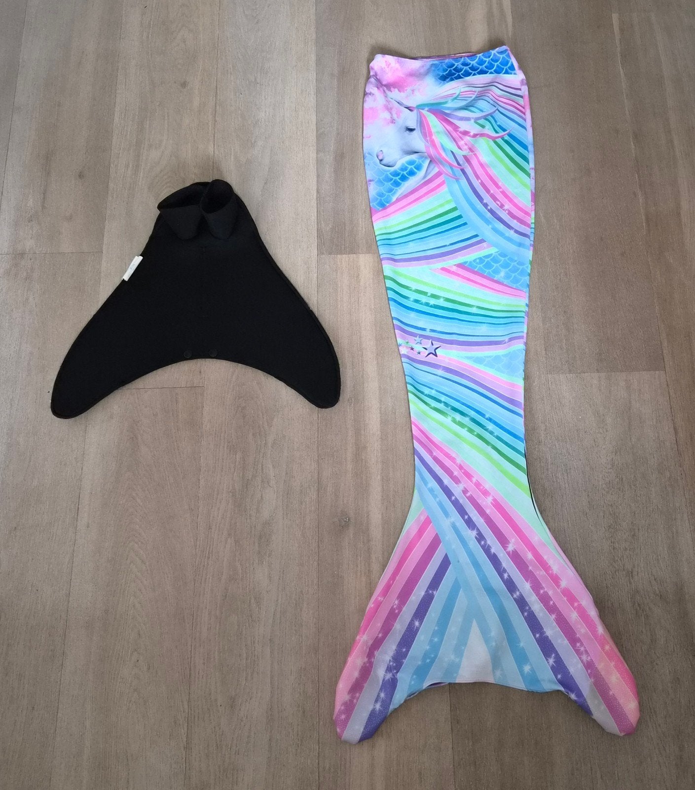 zeemeerminnenstaart met monovin met voetvakken, Ophalen of Verzenden, Zo goed als nieuw, Kind, Zeemeerminnenfeest
