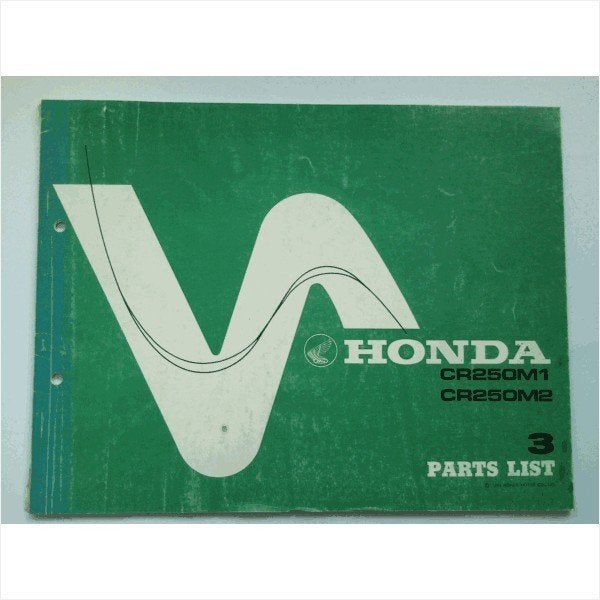 Honda CR250M Onderdelenboek 1976 #1 Engels, Ophalen of Verzenden, Gelezen, Honda