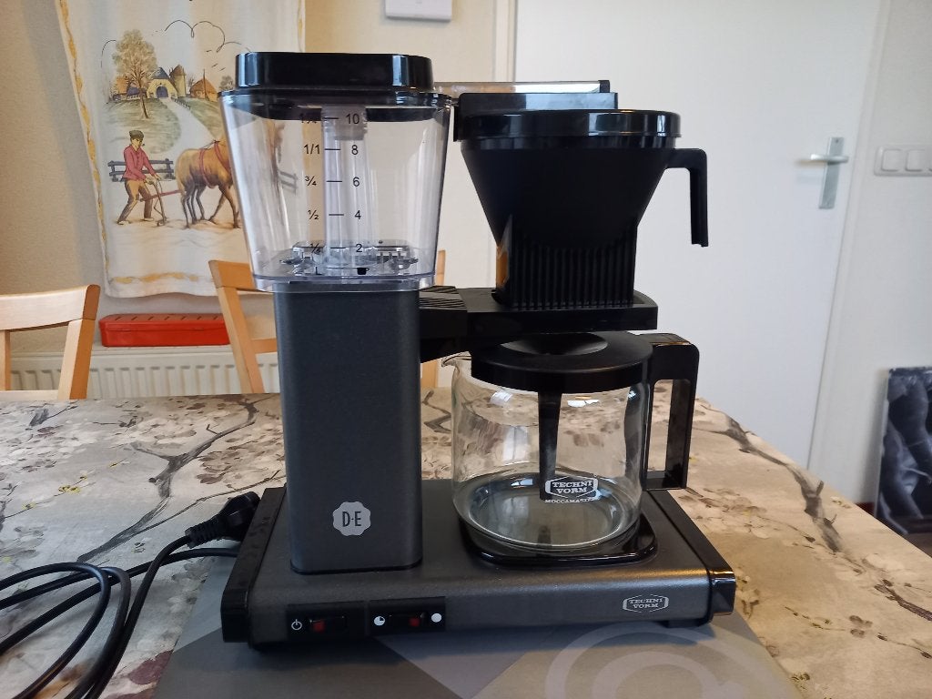 Douwe Egberts Moccamaster Technivorm, Witgoed en Apparatuur, Koffiemachine, Gemalen koffie, Zo goed als nieuw, 4 tot 10 kopjes