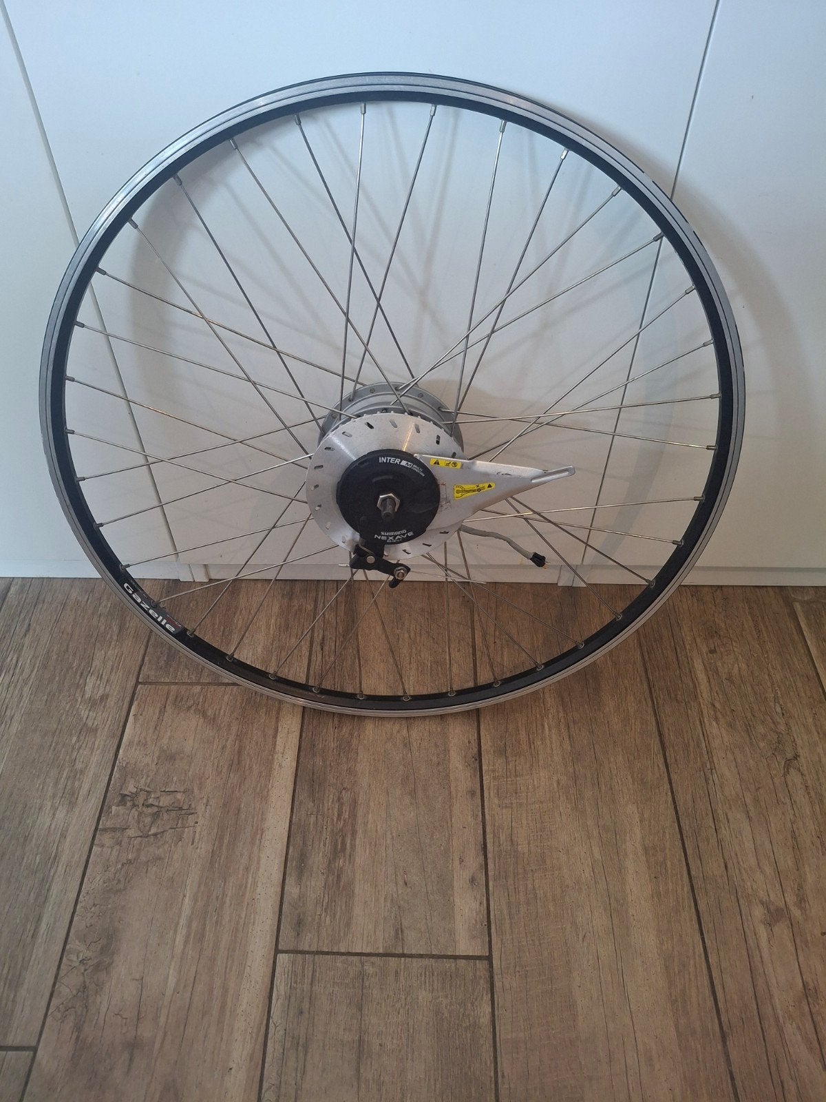 28" Voorwielmotor 43V Shimano Nexave Inter M naaf, Wiel, Gebruikt, Elektrische fiets, Ophalen of Verzenden