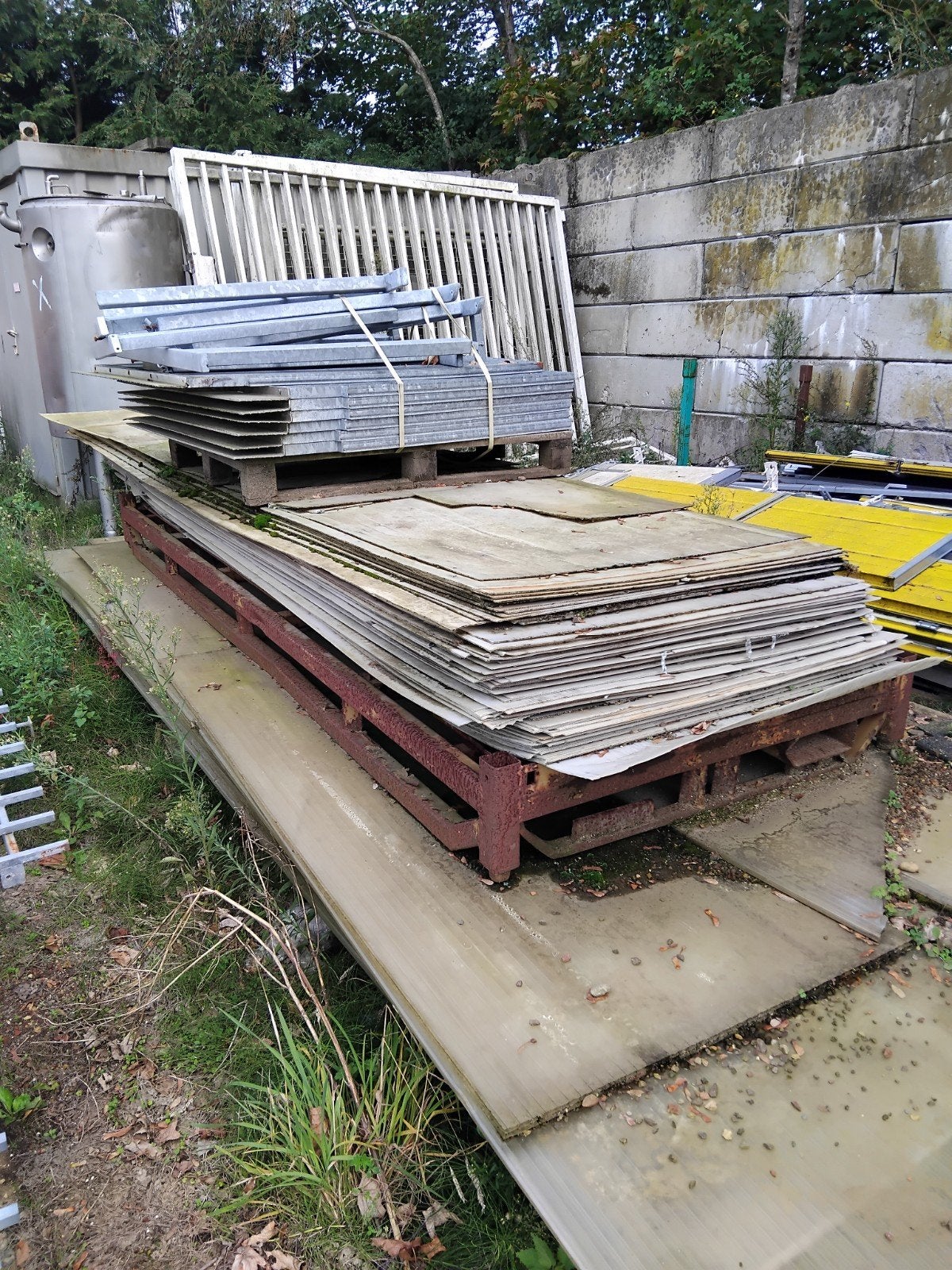 Polycarbonaat afdekplaten 350x100 cm, 2 mm dik, Tuin en Terras, Ophalen, Gebruikt, Onbekend, Onbekend