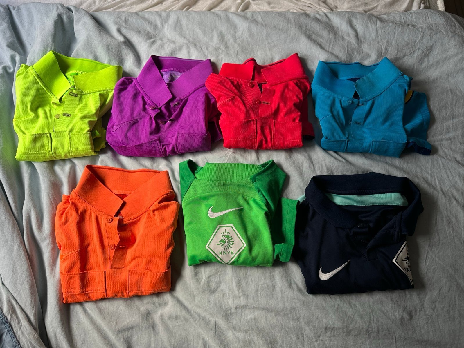 KNVB Scheidsrechters Shirts Maat S - Diverse Kleuren, Kleding | Heren, Overige kleuren, Ophalen of Verzenden, Voetbal, Gedragen