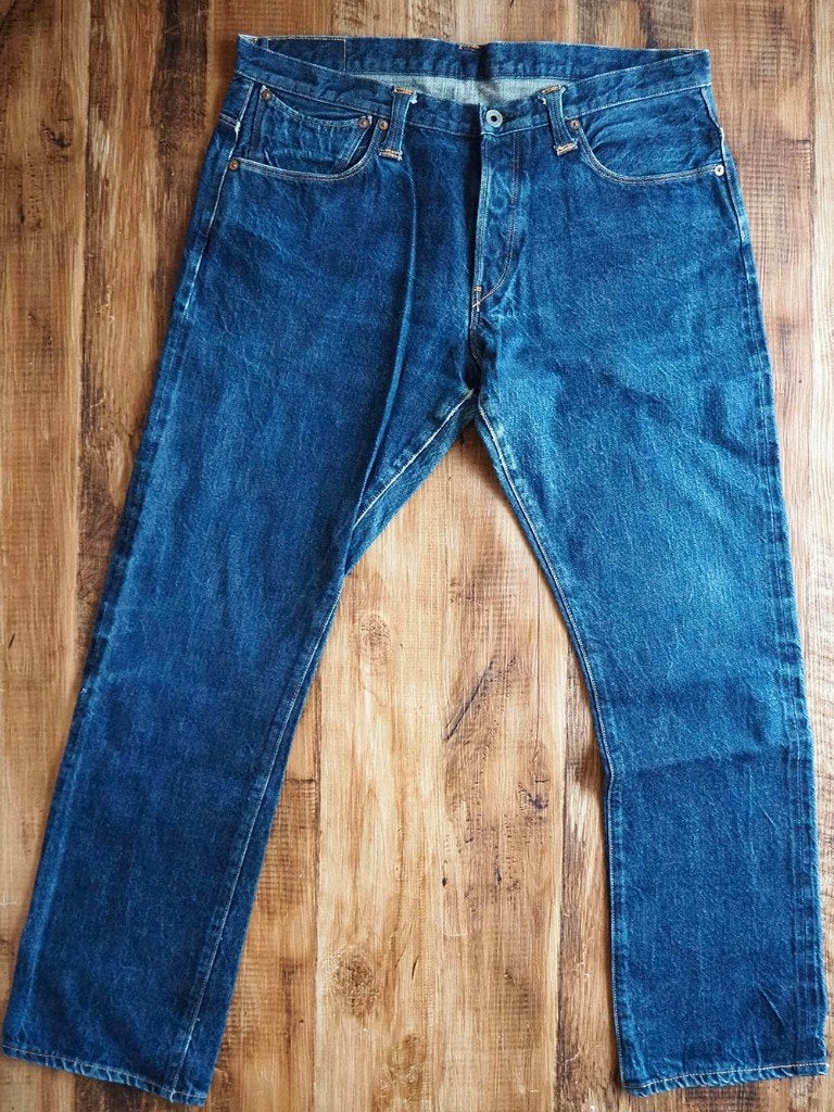 Stevenson Overall Co. 767-RXX W34 x L31 Santa Rosa, Blauw, STEVENSON OVERALLS, Ophalen of Verzenden, Zo goed als nieuw