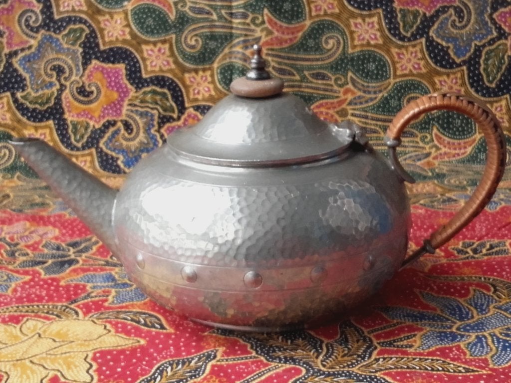 Mooi origineel antiek driedelig theeservies uit Engeland., Antiek en Kunst, Ophalen of Verzenden