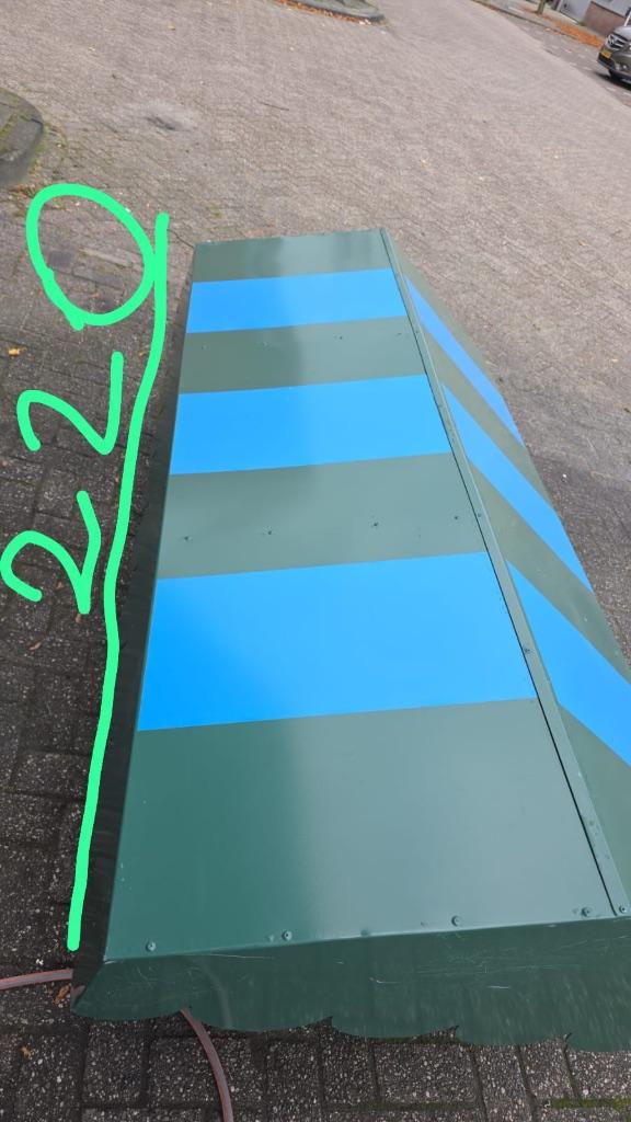 Aluminium dak (leuk voor ijskar), Ophalen, Zo goed als nieuw