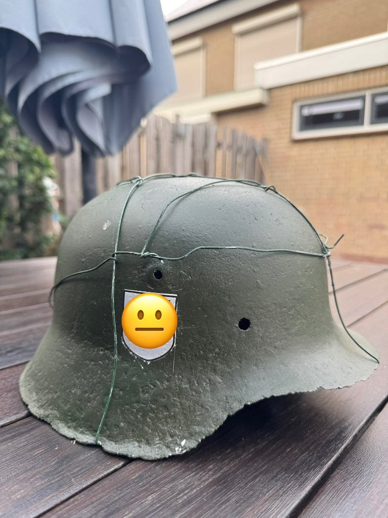 Duitse helm, Verzamelen, Militaria | Tweede Wereldoorlog, Ophalen of Verzenden, Landmacht, Duitsland, Helm of Baret